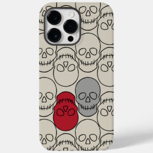 Skulls - Bone White en Bat Black Case-Mate iPhone 14 Pro Max Hoesje