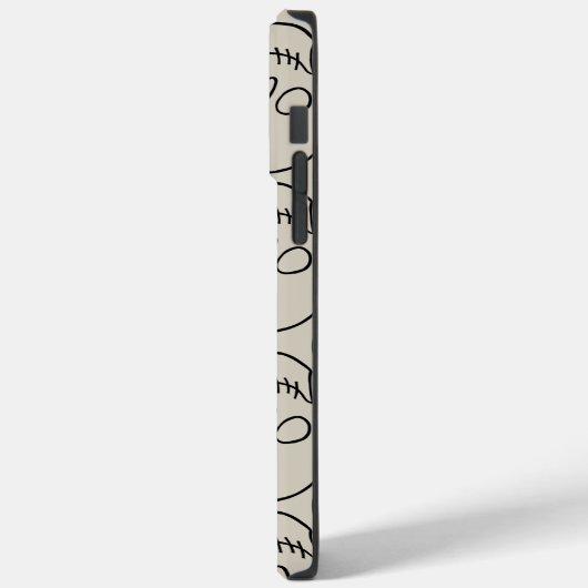 Skulls - Bone White en Bat Black Case-Mate iPhone Case (Achterkant / Links)