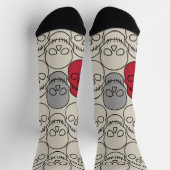 Skulls - Bone White en Bat Black Sokken (Top)