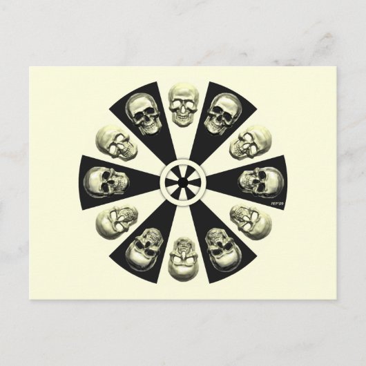 Skulls Briefkaart (Voorkant)