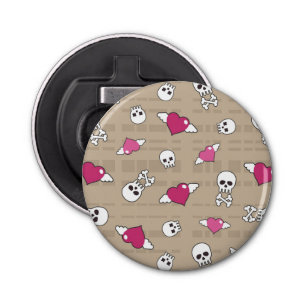 Skulls Button Flesopener