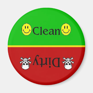Skulls Clean Dirty Dishwasher Magnet Magneet