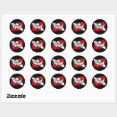 Skulls Collectie van DiversDen Ronde Sticker (Vel)