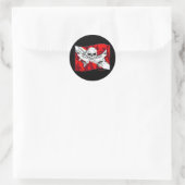Skulls Collectie van DiversDen Ronde Sticker (Tas)