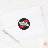 Skulls Collectie van DiversDen Ronde Sticker (Envelop)