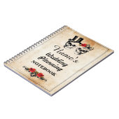 Skulls Cream Notebook Weddenschap Notitieboek (Linkerzijde)