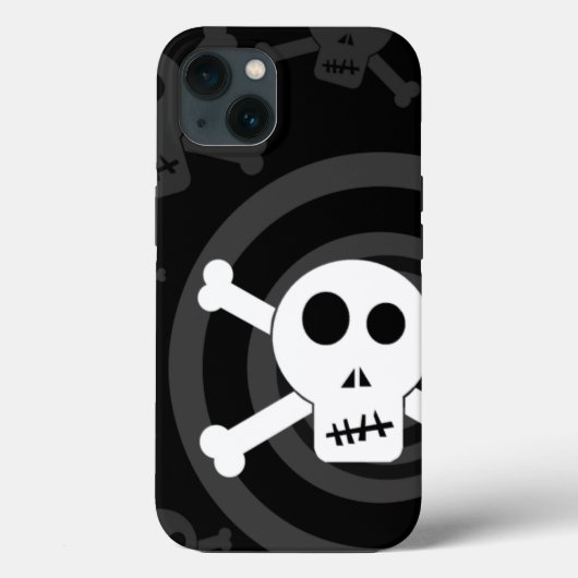 = [ Skulls & Crossbones ]= OtterBox iPhone Case (Achterkant)