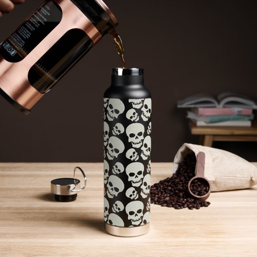Skulls Design Waterfles (Koffie)