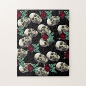 Skulls en Flowers Legpuzzel (Verticaal)