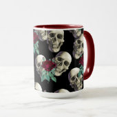 Skulls en Flowers Mok (Voorkant rechts)