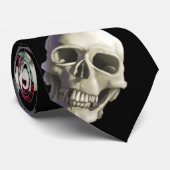 Skulls en Flowers Stropdas (Opgerold)
