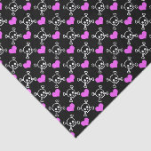 Skulls en harten tissuepapier (Detail)