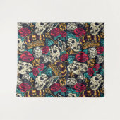 Skulls en kronen wandkleed (Voorkant (horizontaal))
