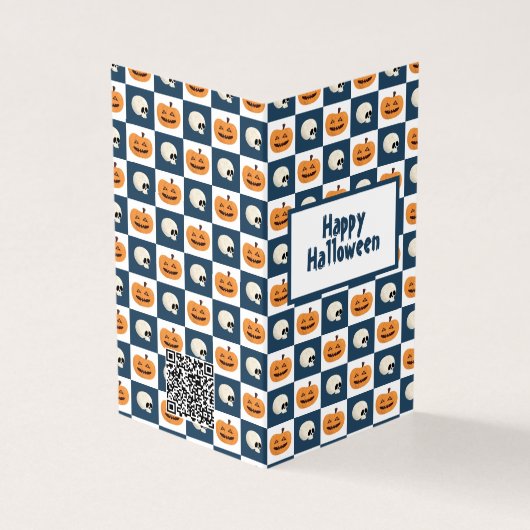 Skulls en pompoenen kaart (Buitenkant)