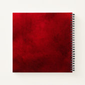 Skulls en Rozen gothic Red Notitieboek (Achterkant)