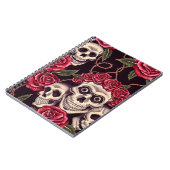 Skulls en Rozen Notitieboek (Linkerzijde)