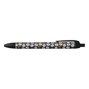 Skulls en Rozen Zwarte Inkt Pen