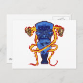 Skulls en Tikis Briefkaart (Voorkant / Achterkant)