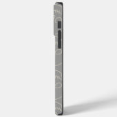 Skulls - Ghost Grey en Bone White Case-Mate iPhone Case (Achterkant / Links)