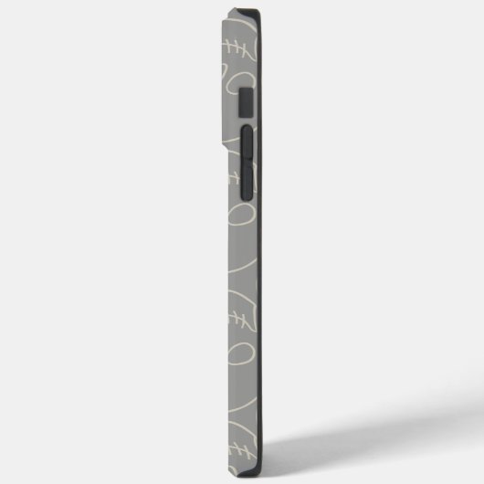 Skulls - Ghost Grey en Bone White Case-Mate iPhone Case (Achterkant / Links)
