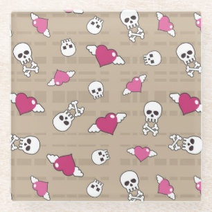 Skulls Glazen Onderzetter