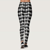 Skulls Gothic Emo Halloween Leggings (Achterkant)