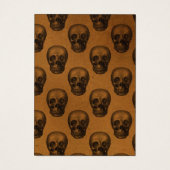 Skulls Gothic Halloween-verkenningskaart Visitekaartje (Achterkant)
