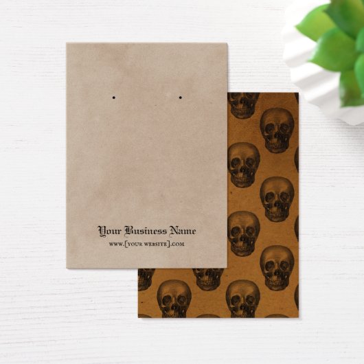 Skulls Gothic Halloween-verkenningskaart Visitekaartje (Bureau)