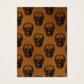 Skulls Gothic Halloween-verkenningskaart Visitekaartje (Achterkant)