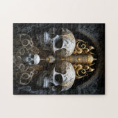 Skulls Gothic Horror Gothic Surreal Art Legpuzzel (Horizontaal)