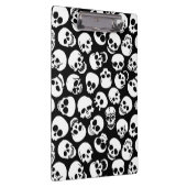 Skulls in Black Background Pattern Klembord (Rechts)