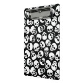 Skulls in Black Background Pattern Mini Klembord (Angled2)