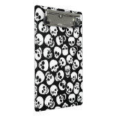 Skulls in Black Background Pattern Mini Klembord (Schuin)