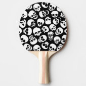 Skulls in Black Background Pattern Tafeltennisbatje (Voorkant)