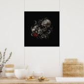 Skulls in Love Poster (Keuken)