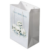Skulls in the snow. Personalized Medium Cadeauzakje (Achterkant Gekanteld)