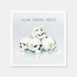 Skulls in the snow. Personalized Servet