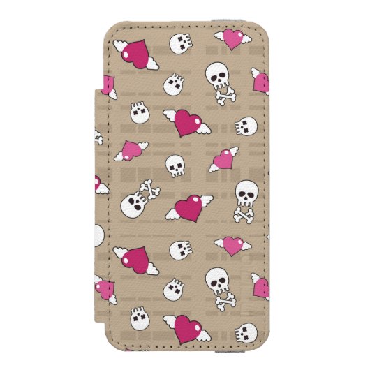 Skulls Incipio iPhone Portemonnee Hoesje (Voorkant Agenda)