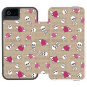 Skulls Incipio iPhone Portemonnee Hoesje (Agenda Open)