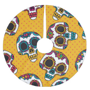 Skulls: Latijns-Amerikaanse stijl. Kerstboom Rok
