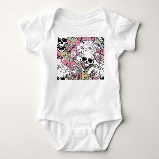 Skulls Lily Flowers: Boho . Romper (Voorkant)