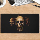 Skulls Menselijk Zwart Bureaumat