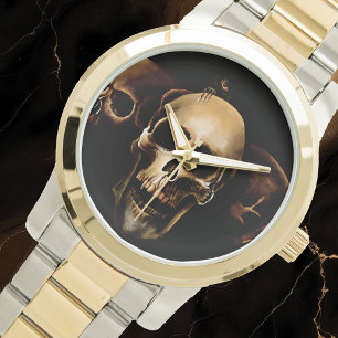 Skulls Menselijk Zwart Horloge