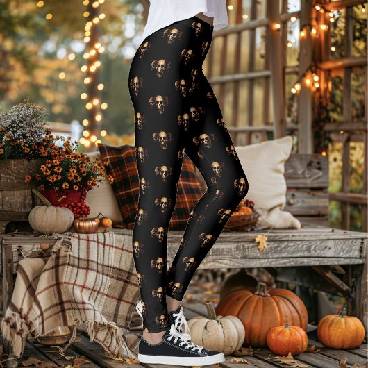 Skulls Menselijk Zwart Leggings