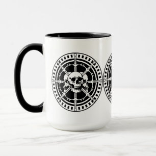 Skulls met zwaarden mok