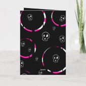 Skulls Missing You Jerk Wenskaart Kaart (Achterkant)