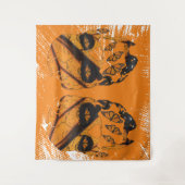 Skulls & Monarch Butterfly Wandkleed (Voorkant)