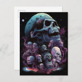 Skulls Monsters Horror Art Briefkaart (Voorkant / Achterkant)