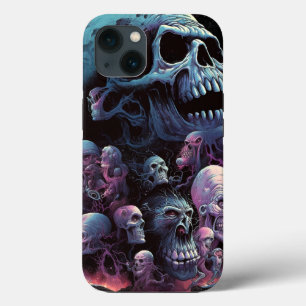 Skulls Monsters Horror Art iPhone 13 Hoesje