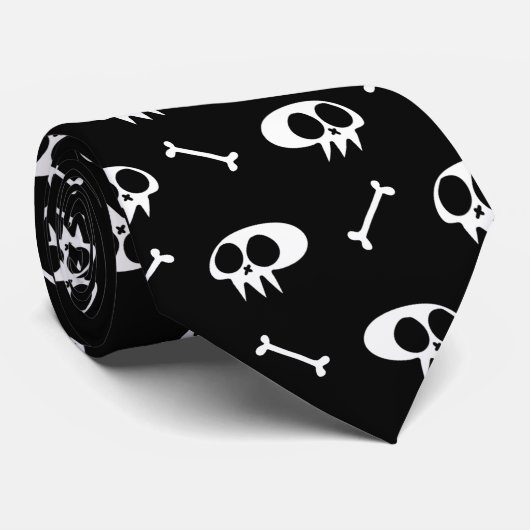 Skulls n' Botten Stropdas (Opgerold)